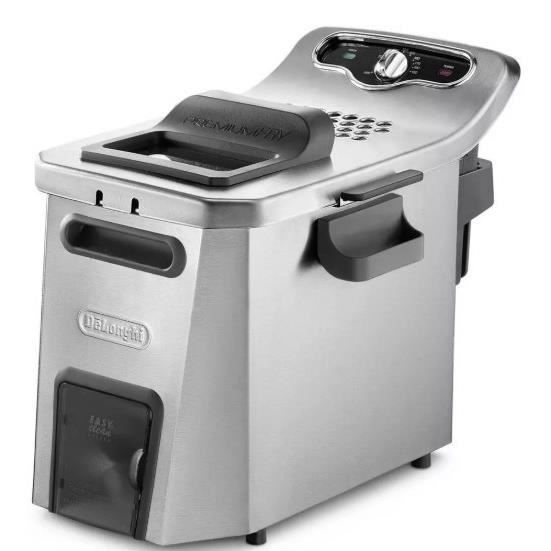 Friteuse - DELONGHI - FZ44851 - Acier inoxydable - 5 L - 3200 W - 29,3 x 41,7 x 23,2 cm