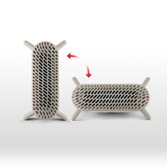 Fan heater - DELONGHI - Metal - Max. 2000 W - Vertical and horizontal positions - Quiet (43 dB)