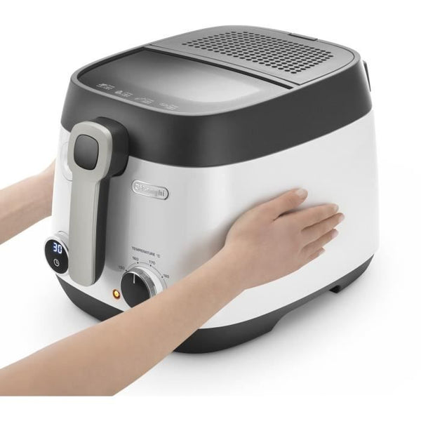 Deep fryer - DELONGHI - FS6067 - 2.4 L - 1700 W - 41.5 x 29 x 26 cm - Gray / Black
