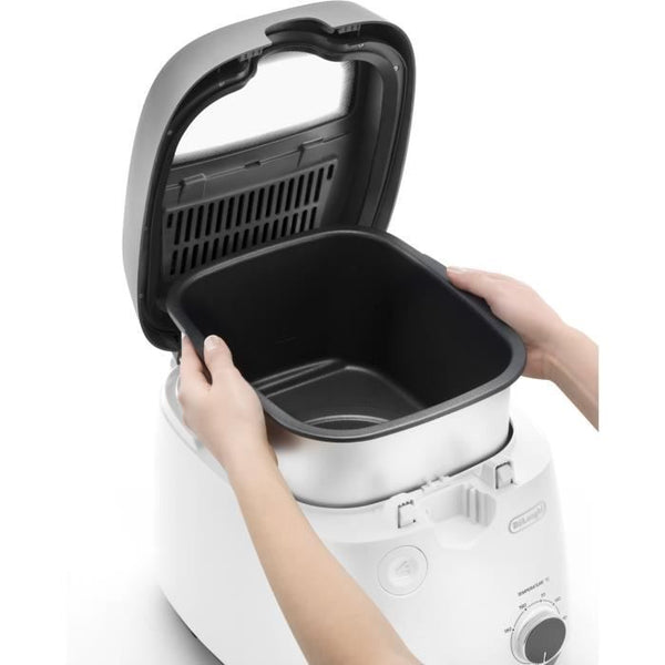 Deep fryer - DELONGHI - FS6067 - 2.4 L - 1700 W - 41.5 x 29 x 26 cm - Gray / Black