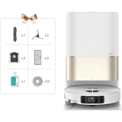 Dreame X40 Ultra Complete Robot Vacuum Cleaner with detachable and foldable mop, comprehensive cleaning with brushes