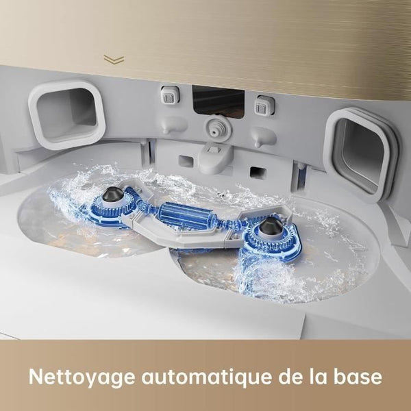 Dreame X40 Ultra Complete Robot Vacuum Cleaner with detachable and foldable mop, comprehensive cleaning with brushes