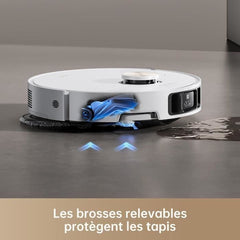 Dreame X40 Ultra Complete Robot Vacuum Cleaner with detachable and foldable mop, comprehensive cleaning with brushes