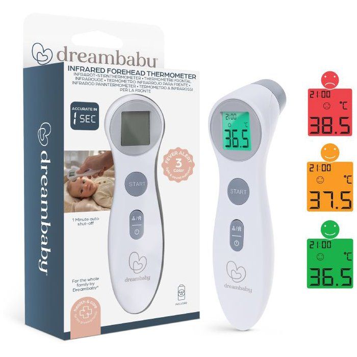 Digital forehead thermometer - DREAMBABY - Contactless infrared - Fever temperature measurement - for babies and adults