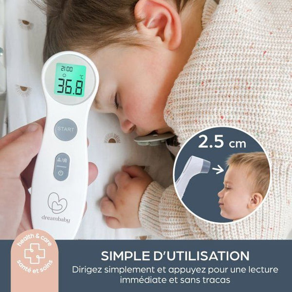Digital forehead thermometer - DREAMBABY - Contactless infrared - Fever temperature measurement - for babies and adults