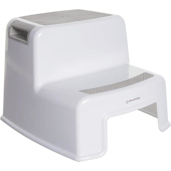 Step stool - DREAMBABY - 2 Up - Non-slip and textured - Up to 80 kg for children and adults - Grey