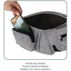 Baby carrier - Hip seat - DREAMBABY - Up & Go - Gray