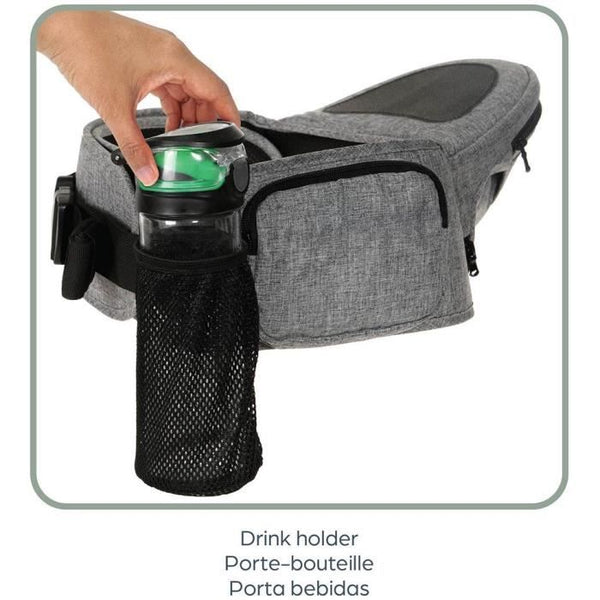 Baby carrier - Hip seat - DREAMBABY - Up & Go - Gray