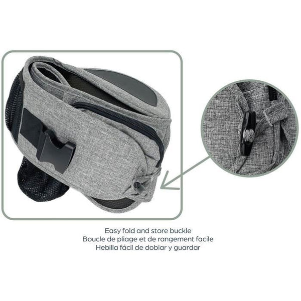 Baby carrier - Hip seat - DREAMBABY - Up & Go - Gray