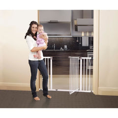 DREAMBABY Extra Large LIBERTY Safety Gate - Pressure-mounted - L 99/105.5 x H 75 cm - White