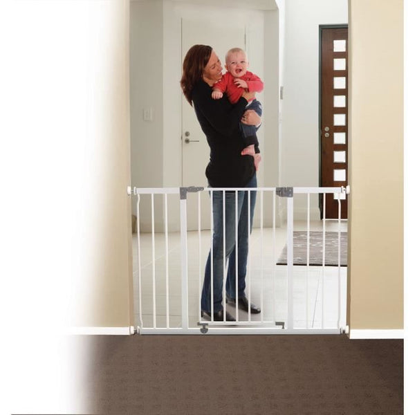 DREAMBABY Extra Large LIBERTY Safety Gate - Pressure-mounted - L 99/105.5 x H 75 cm - White