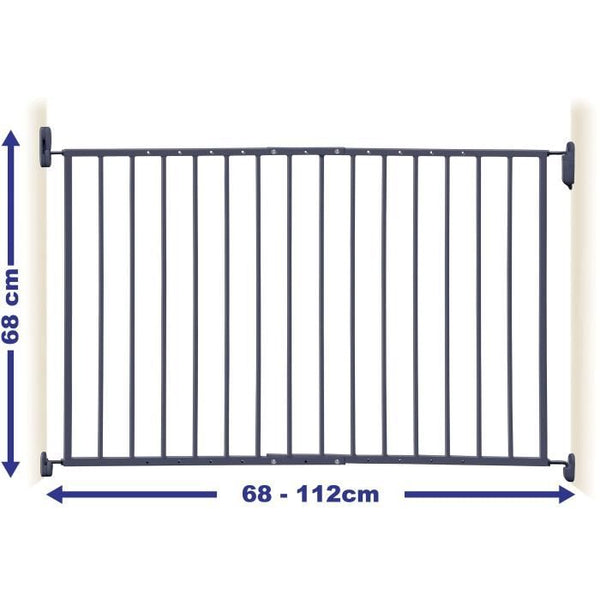 DREAMBABY ARIZONA EXTENDA Safety Gate - Screw-mounted - L 68/112 cm - Grey