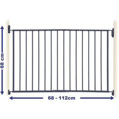 DREAMBABY ARIZONA EXTENDA Safety Gate - Screw-mounted - L 68/112 cm - Grey