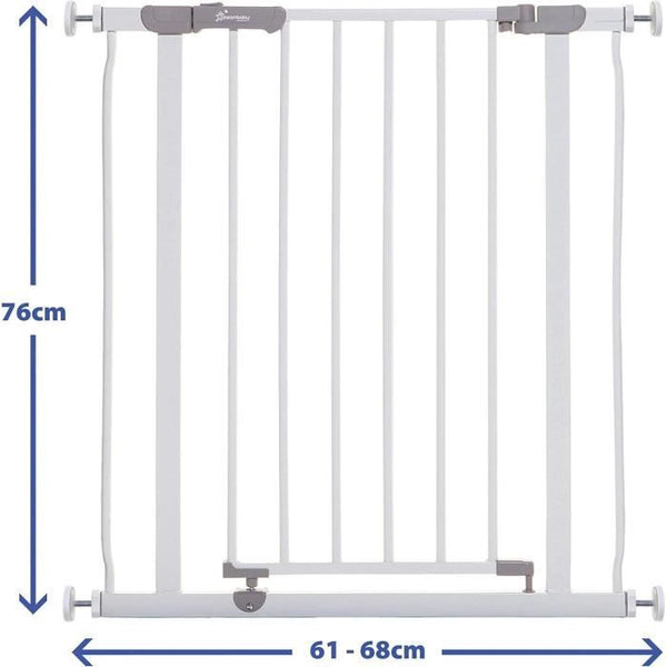Safety Gate - DREAMBABY - AVA - Pressure-mounted - 61-68 x 76 cm - Double Lock - White