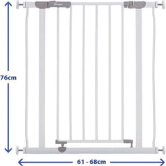Safety Gate - DREAMBABY - AVA - Pressure-mounted - 61-68 x 76 cm - Double Lock - White