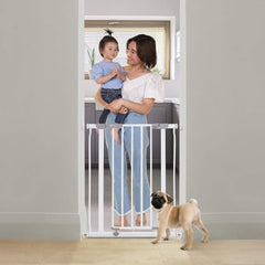 Safety Gate - DREAMBABY - AVA - Pressure-mounted - 61-68 x 76 cm - Double Lock - White