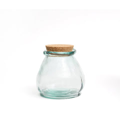 De Buik Glas Pot - Blauw - S
