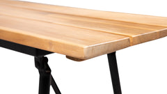 Banc pliant Vernon - Bois d'acacia aspect clair