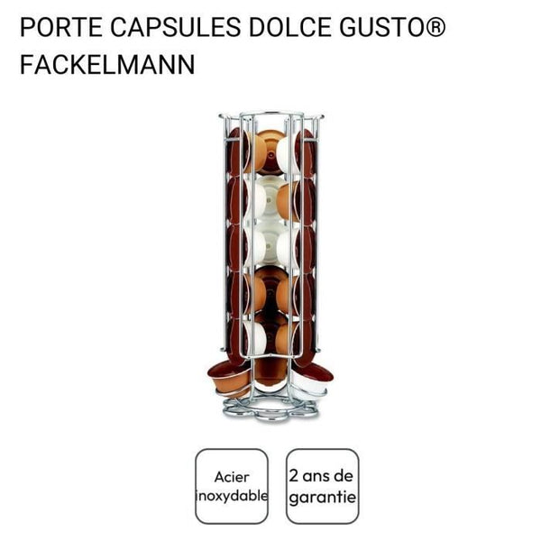 Ensemble café avec porte-capsules Dolce Gusto et mousseur à lait - FACKELMANN