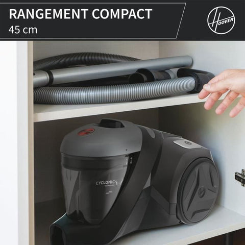 Bagless vacuum cleaner - HOOVER - HP320PET - 850 W - 2 L - 75 dBA - Special for pets
