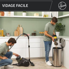 Zakloze stofzuiger - HOOVER - HP321PAF - 850 W - 75 dBA - 2 L - Grijs