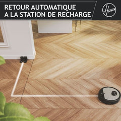 Hoover HG510D Dry Robot Vacuum Cleaner - WIFI - Laser Navigation - XL Brush - 90min autonomy - Powerful - Ultra Quiet 68 dBA