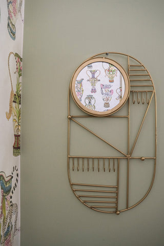"Porte-manteau mural « Suis-je jolie » – Laiton"