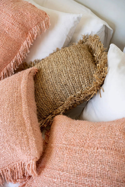 La housse de coussin Oh My Gee - Rose saumon - 60x60