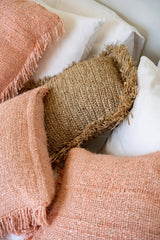 La housse de coussin Oh My Gee - Rose saumon - 60x60