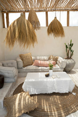 La Nappe en Lin - Blanche - 150x200