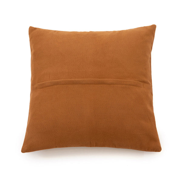 De Vierdelige Leren Kussenhoes - Camel - 40x40