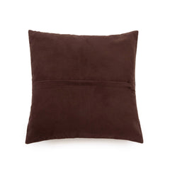 De Vierdelige Leren Kussenhoes - Choco - 40x40