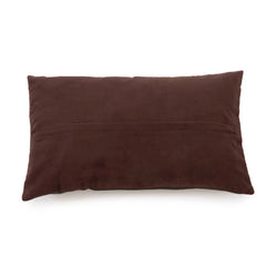 De Zes Delen Leren Kussenhoes - Choco - 30x50