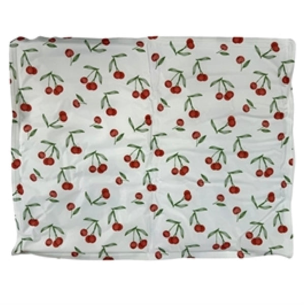 CROCI COOLING MAT DOUBLE-SIDED CHERRY PRINT / CHECKERED 65X50 CM