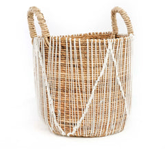 The Straight Stitched Macrame Basket - L