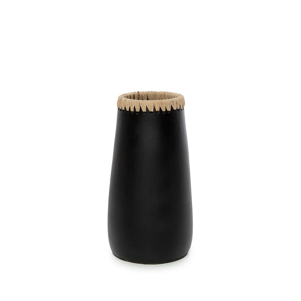 De Sneaky Vaas - Zwart Naturel - M