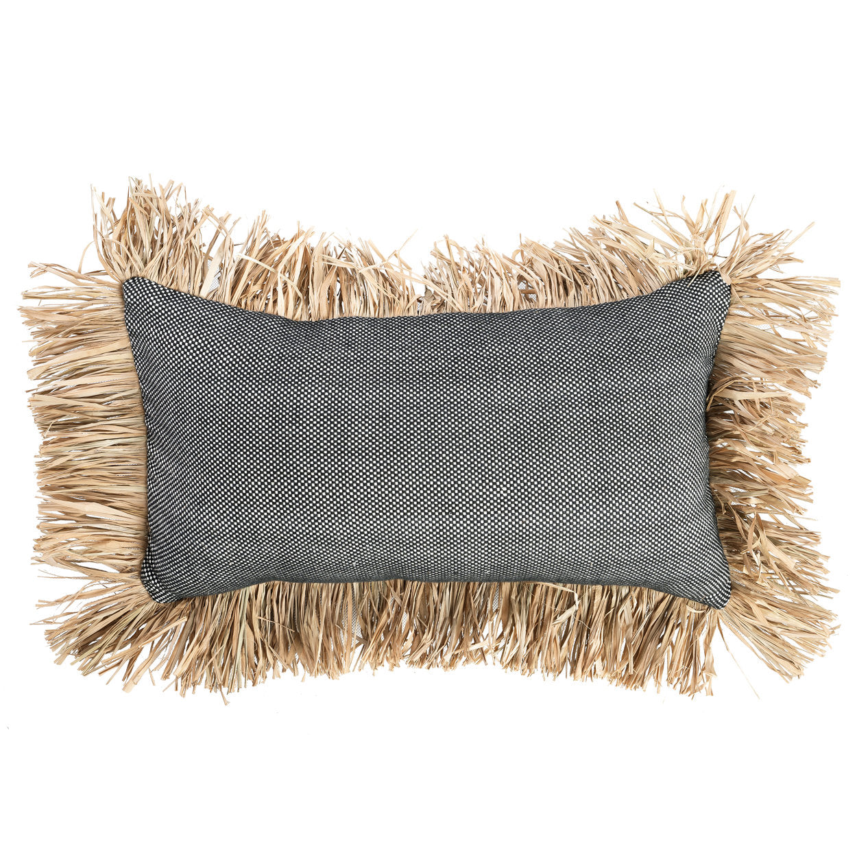 La housse de coussin Cotton Bonita - Noir Naturel - 30x50