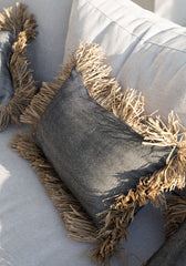 La housse de coussin Cotton Bonita - Noir Naturel - 30x50