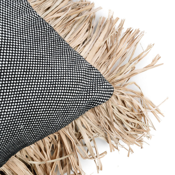 La housse de coussin Cotton Bonita - Noir Naturel - 30x50