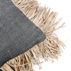 La housse de coussin Cotton Bonita - Noir Naturel - 30x50