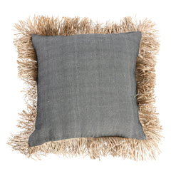 Katoenen Bonita Kussenhoes - Natuurlijk Zwart - 60x60