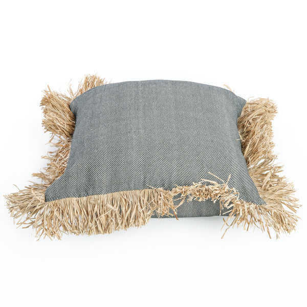 Katoenen Bonita Kussenhoes - Natuurlijk Zwart - 60x60