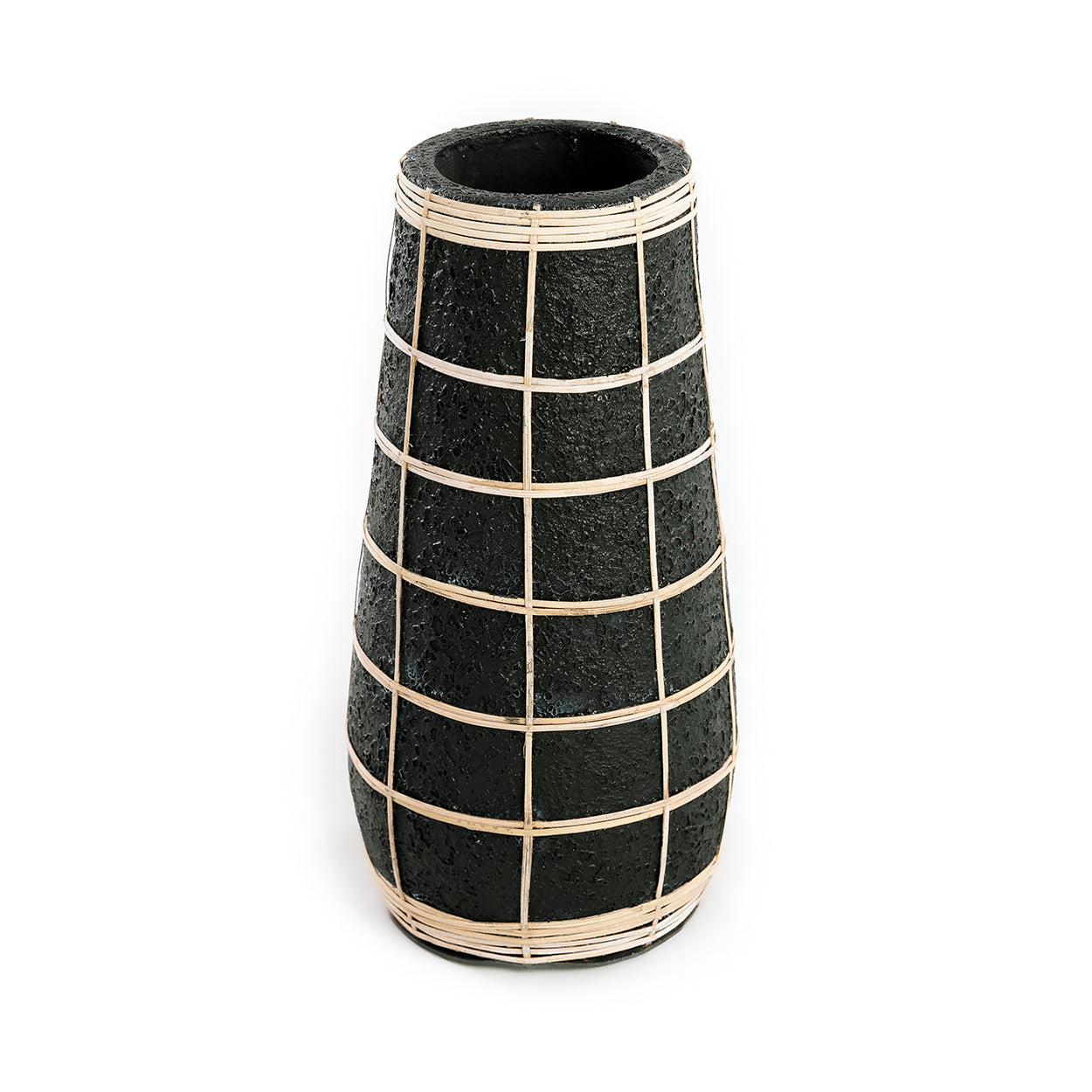 De Cutie Vaas - Zwart Naturel - L