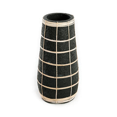 De Cutie Vaas - Zwart Naturel - L