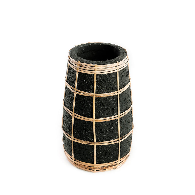 The Cutie Vase - Black Natural - S