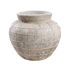 Le vase Belly - Béton Naturel - L