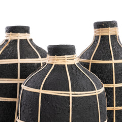Le Vase Whoopy - Noir Naturel - L