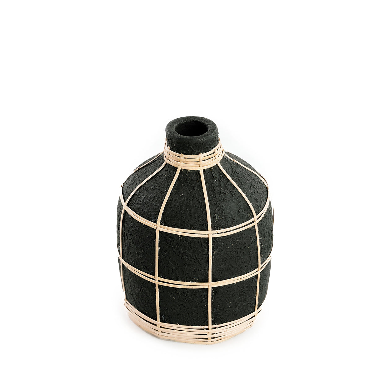 De Whoopy Vaas - Zwart Naturel - S