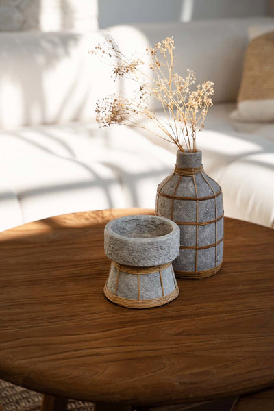 De Whoopy Vaas - Beton Naturel - L