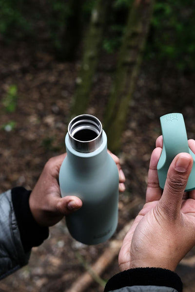Loop 500 ml vacuümgeïsoleerde dubbelwandige waterfles